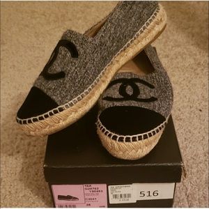 Chanel Velvet Espadrilles 🖤